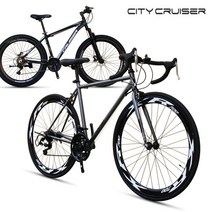씨티크루저 입문용 로드/MTB/하이브리드 자전거 XR700 외 2종모음 (700C/27.5형), 선택02.크루저HM블랙/레드17인치