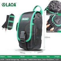작업 벨트 공구 집 못주머니 터프빌트 LAOA 남성용 숄더백 크로스바디 백 여행 슬링백 등산 메신저 팩 체스트백 컵 보관, 01CHINA, 02with Shoulder Strap
