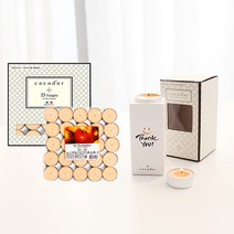 코코도르 메시지 티라이트 홀더+아로마 25P 801229, 도자기 티라이트 홀더/생일_CO 티라이트25P/코튼플라