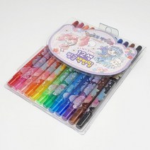 5000 페어리루 12색 빙글색연필 1개 랜덤-돌돌이색연필, 상세페이지 참조