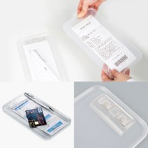 골든트리 시스맥스 접시형 디자인 컴팩트 반투명 클립보드 영수증철 꽂이 메뉴판 빌지 결재판 결재철, 1개