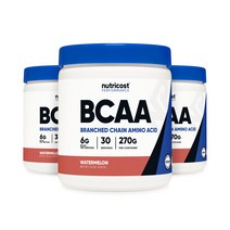 뉴트리코스트 BCAA 헬스보충제 워터멜론, 3개, 262g