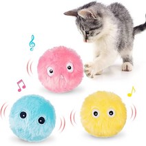 펫스윗홈 고양이 공 장난감공 혼자노는 장난감 분리불안 장남감 소리나는 캣닢공, 노랑(귀뚜라미)