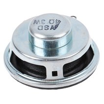 1pc 스피커 스피커 3w 4 ohm 직경 4cm 미니 앰프 고무 패드 스피커 40mm 3w 4r 파워 앰프 스피커, 없음