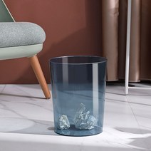 온통온유 10리터 쓰레기통 화장실 10l 12l 인테리어 다용도 투명 아크릴 휴지통, 그린, 1개