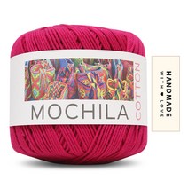 니뜨 모칠라 뜨개실 50g + 코튼라벨 세트, 13 진다홍