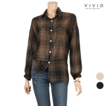 VIVID SG VIVID SG 체크무늬 단추블라우스 VS13C4102