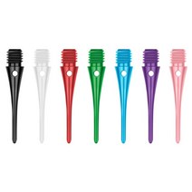 다트 게임 보드 14 인치 m6 6mm 직경 솔리드 컬러 플라스틱 팁 두꺼운 치아 헤드, 녹색