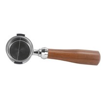 커피 바텀리스 에스프레소 포터 필터 머신 홀더 바닥이 없는 나무 손잡이 교체, 51mm-e