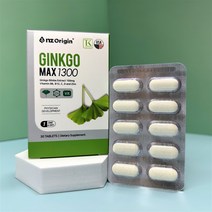 엔젯오리진 징코맥스 1300 1300mg x 60정 2박스 2개월분