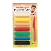 [EY] 이야코 멀티 칼라유토7색유토 옥수수점토 쌀전분점토 굳지않는점토 유점토, 본상품