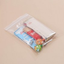 튼튼한 PE 위생 투명 지퍼백 공장지퍼백 현장지퍼백 막쓰는지퍼백 샘플지퍼백 품질검사샘플지퍼백 100p세트 14x20cm, 단품