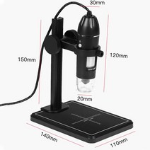 주사전자현미경 확대경 광학 고배율 돋보기 기계 자동초점 휴대용 HD 디지털 USB 현미경 인터페이스 전자 8 LED 브래킷 포함 1600X, 2.B