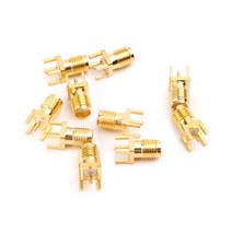 10pcs SMA 여성 잭 솔더 PCB 보드 마운트 RF 커넥터 스트레이트 어댑터, 다른