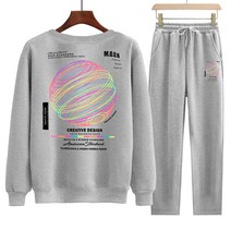 SET 슈프림 특양 오버핏 맨투맨 특양일자팬츠 오션 트레이닝세트