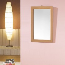 우드웰 벽걸이 사각거울 400 x 600 mm, 아카시아