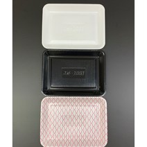 PSP 트레이 1001호 200EA 소량 박스판매 PSP용기 (정육접시 반찬포장 떡포장 일회용 접시), 흰색600EA