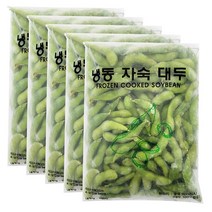 냉동 자숙 대두 콩 450g 껍질콩 잡곡 농산물 풋콩 에다마메 완두콩 주전부리 안주용, 5개