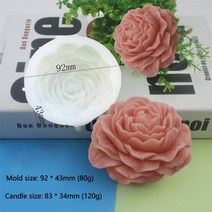 곰돌이몰드 실리콘몰드제작 큰 모란 꽃 실리콘 금형 발렌타인데이 DIY 무스 케이크 베이킹 3D 장미 향기로운 석고 비누 만들기 금형109978, A
