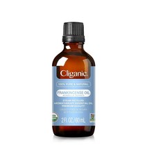 [정품] Cliganic 유기농 티트리 에센셜 오일 - 아로마테라피 디퓨저용 100% 순수, Frankincense_2 Fl Oz (Pack of