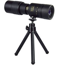 단망경 휴대용 캠핑용 초망원 렌즈 10-300X40mm 수동 초점 줌 단안 망원경 스마트폰 찍기 지원, 03 inlcude Tripod