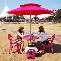 리빙스토리 파라솔셋트, 1조, 블루