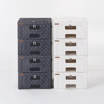 [홈앤하우스] 메이븐 프리미엄 리빙박스 20L 4P, 상세 설명 참조