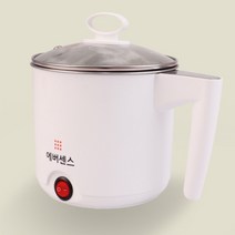 에버센스 캠핑 커피 전기 라면 분유 포트 티 미니 휴대용 듀얼멀티 여행용 무선주전자 라면끓이는 기계 1L, 핑크