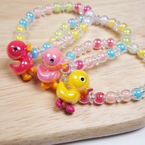 귀여운 오리 팔찌 아동팔찌 유아팔찌 포인트악세사리