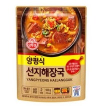 오뚜기 양평식 선지해장국 500g, 4개