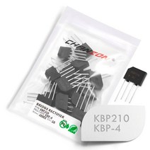 산업용 20피스 KBP210 브리지 정류기 다이오드 2A 1000 V KBP-4 SIP-4 단상 풀 웨이브 2 볼트 실리콘, 한개옵션0