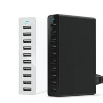 10 USB 포트 빠른 충전 충전기 스테이션 도크 케이블 50W US AU EU UK KR 플러그 아이폰 아이패드 PC 킨들 멀티, CHINA, white 6 USB