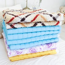 쿨링 시어서커 슈퍼싱글 여름 이불 침대 패드 SS, 4. 멀티 체크