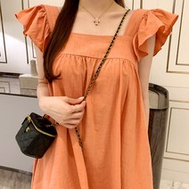 [아이니] 나시 프릴 롱원피스 민소매 캉캉