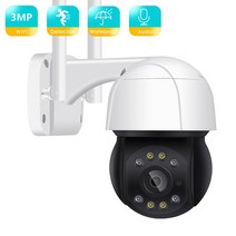 BESDER 3MP PTZ WiFi 야외 4X 디지털 줌 스피드 돔 미니 IP 카메라 보안 카메라 2MP AI 인간 감지 DIY 알람 VoiceCCTV, 3MP64G 카드 포함, CN, 영국 플러그