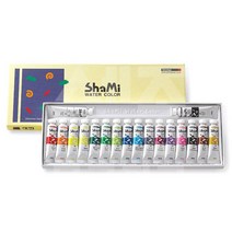신한 샤미 수채화물감 18색(학생용 수채물감), 1