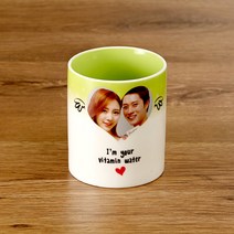 TBL 나의 비타민워터 사진 이니셜 머그컵 주문제작, 내부_화이트
