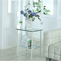 미래철재가구 철재협탁, 화이트