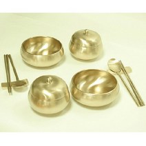 한국유기 전통 옥바리 원앙세트 2인용, 밥그릇2+뚜껑2+국그릇2+수저2+받침2