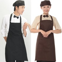 뷰티벨 AN01BB 제과 앞치마T2, 검정, 1개