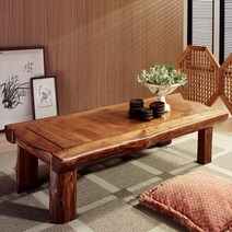 채우리 윤슬 소나무 원목 좌탁 YS1200, 우드