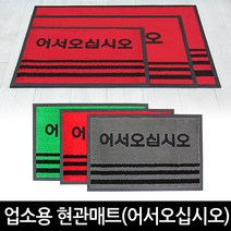 현관매트-어서오십시오, 그린
