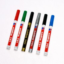에딩 에딩e-751 페인트마카 1.0~2.0mm 흑색 청색 적색 녹색 금색 은색 동색 백색 갈색 보라색 노랑색 주황색 하늘색 분홍색, 녹색(S507014)