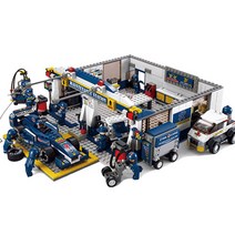 파피앙 호환블럭 포뮬러시리즈9종 조립블럭, 포뮬러시리즈-0356-F1정비센터