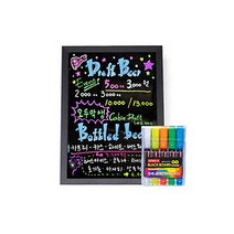 더블베이스 블랙보드+동아5색 마카, 45*60cm
