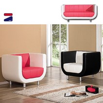 지지독 프린스 유라인 소파 1인용 의자 인조가죽소파, 아이보리(내부색상기준)