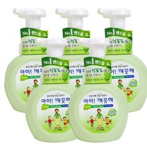 아이깨끗해 향균 거품 핸드솝 청포도, 5개, 250ml