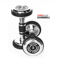 파워헬스산업 pvc아령, 19kg, BLACK