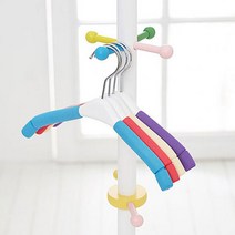 [베베훅] [선물포장이벤트] 프리미엄 논슬립 옷걸이 4P세트, 프리미엄 논슬립 옷걸이 4P_스카이