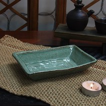 (수작업)청아한분청 직사각볼1호, 그린